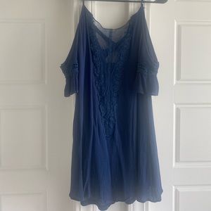 Blue shift dress
